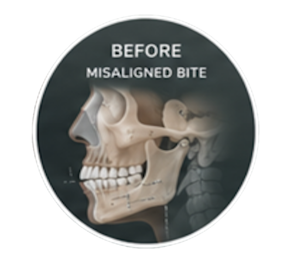 Before corrective jaw surgery